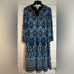 Chicos Women’s Embellished Border Lexi Dress - Size Chicos‎ 1 (8)